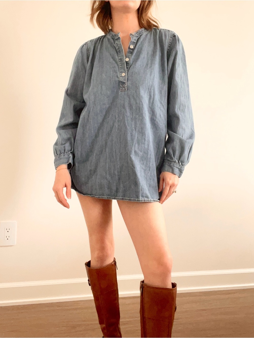 GAP Light Blue Denim Tunic